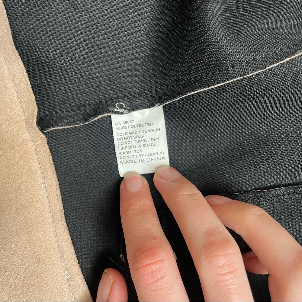 EVIE faux leather moto jacket in blush pink - Picture 7 of 11